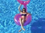 Jilong 37605 Mosaic inflatable Mermaid swim ring