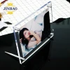 JINBAO Double Sided Block Mini 5x7 Acrylic Picture Photo Frame with Magnet