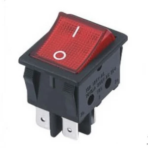 KCD4 -201 lighted red welding machine/illuminated  t85 silver copper contacts 4pins rocker switches