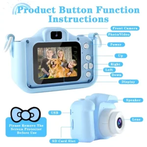 Kids Camera Mini HD Screen 1080P Projection Video Camera Toys Children Baby Gifts Birthday Digital Kids Camera for kid