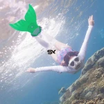 Kids Swim Fin Swimming Foot Flipper Diving Feet Tail Monofin Water Sports Training Shoes Swimming Fins Training Flipper