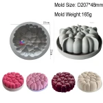 Kitchen Bakeware DIY Baking Pan Tools Colorful Silicone Cake Round Mold Desserts Baking Mold Mousse Cake Moulds