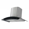 Kitchen exhaust glasses Black glass Touch Switch Aluminium  filter stainless steel range hood