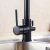 Import Kitchen faucet tap mixer brass black healthy faucet 3 way purified water faucet B3671 from China
