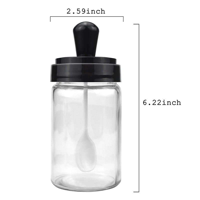 Kitchen seasoning spice pots plastic seasoning box storage container condiment jars with cover and spoon