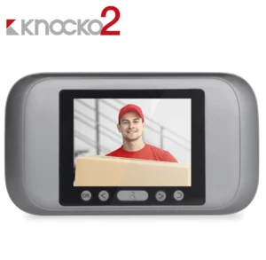 Knocko2 Smart doorbell, wide angle peephole digital door viewer security surveillance, HD digital visual doorbell for smart home
