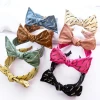Korean version of bow hair band fashion letter cloth tie knot headband lovely girls New Year fascinate hair tie