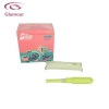 Ladies disposable organic cotton tampons with plastic applicator