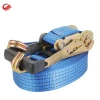 lashing cargo truck belt ratchet tie down strap with clip