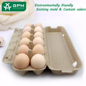Latest design Molded fiber egg packaging for 12 egg box cartons