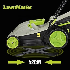 LawnMaster Suzhou manufacture 42cm industrial propelled hand held grass bag electricity grass cutter electr lawn mower-MEBS1842M