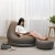 LC Flocked Leisure Lazy Couch Inflatable Furniture Inflatable Sofa Chairs Inflatable Pvc Sofa With Ottoman
