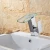 Import LED 3 Color Glass Spout Waterfall Bathroom Sink Faucet Single Handle Basin Mixer from China