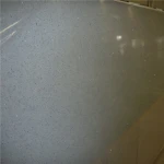 Light blue kitchen Artificial quartz stone slab