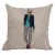 Import linen cotton wholesale cushion cover with cool girls from China