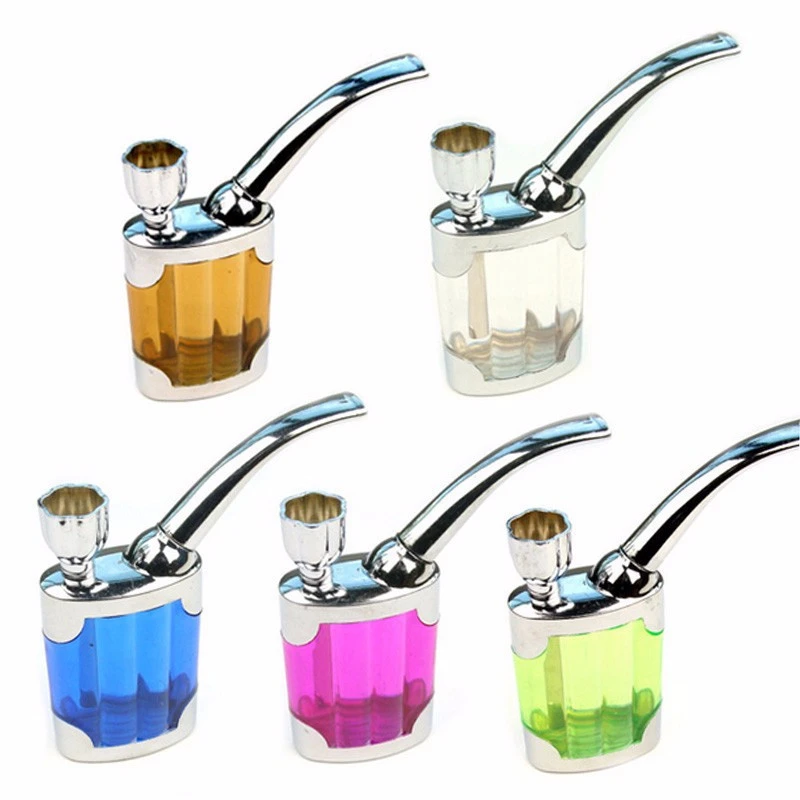 Liquid Smoking Filter Lighters Smoking Accessories 5 Colors Dual Purpose Water Tobacco Pipe Cigarette Holder Smoking Pipe