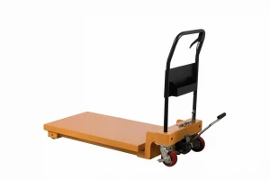 Low MOQ Professional warehouse cargo handling equipment 300Kg Portable Manual Hydraulic Single Scissor Lift Table Cart