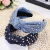 Import LRTOU Wholesale Fashion Fabric Hair Accessories Women Crystal Rhinestone Denim Hair Band Jeans Knot Hairband Headband For Girls from China