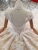 Import LSS415 v neck luxury cap sleeves long train flower pattern wedding dress ball gown from China