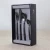 Import luxury black stainless steel cutlery/ flatware set for 24 pcs or 16 pcs from China