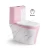 Import Luxury Marble Toilets  Gold Line Design S-trap  One Piece Toilet  Dual Flush Water Closet Rimless Flushing Toilet from China