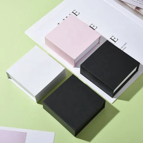 Luxury Texture Paper Bracelet Necklace Bangle Magnetic Flap Rigid Closure Gift Box for Jewelry Package