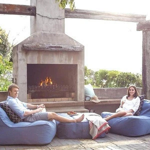MA-N22 Marine Outdoor Garden Furniture Fabric Cube Bean Bag Chair Sofa