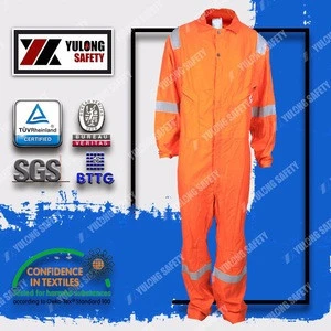 Made in China Orange Fluorescent Flame Retardant Security Guards Uniform