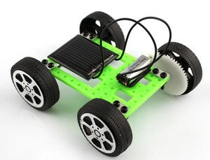 Manual science toys Solar toy car DIY