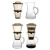 Import Manufacture elegant cheap 700ml ice cold coffee maker  glass cup from China