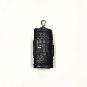 Manufacture Embossed Logo Real Leather Key wallet Key Pouch