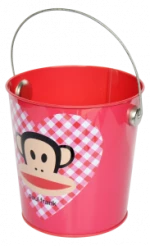 manufacturer small metal tin bucket with holder as kids  toy