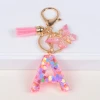 Manufacturers wholesale fringe acrylic butterfly resin love letter S pendant keychains