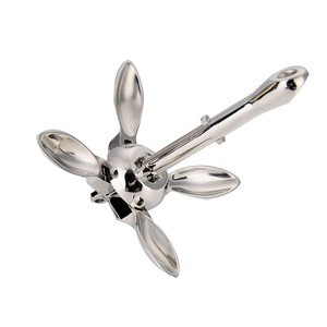 Marine anchor umbrella anchor folding anchor stainless steel hardware fittings 5kg yacht yacht fishing boat airship
