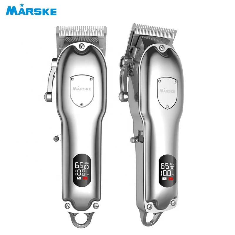 Marske Rechargeable LED Display Professional Cordless Hair Trimmer Haircut Grooming Kit For Men Beard Trimmer