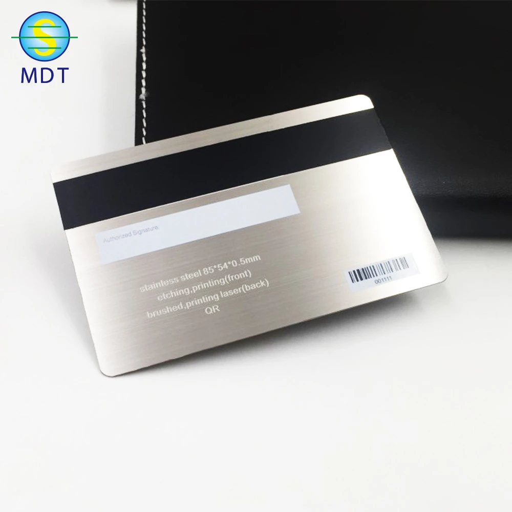 MDT custom design etching personalized metal gift card vip card Factory wholesale