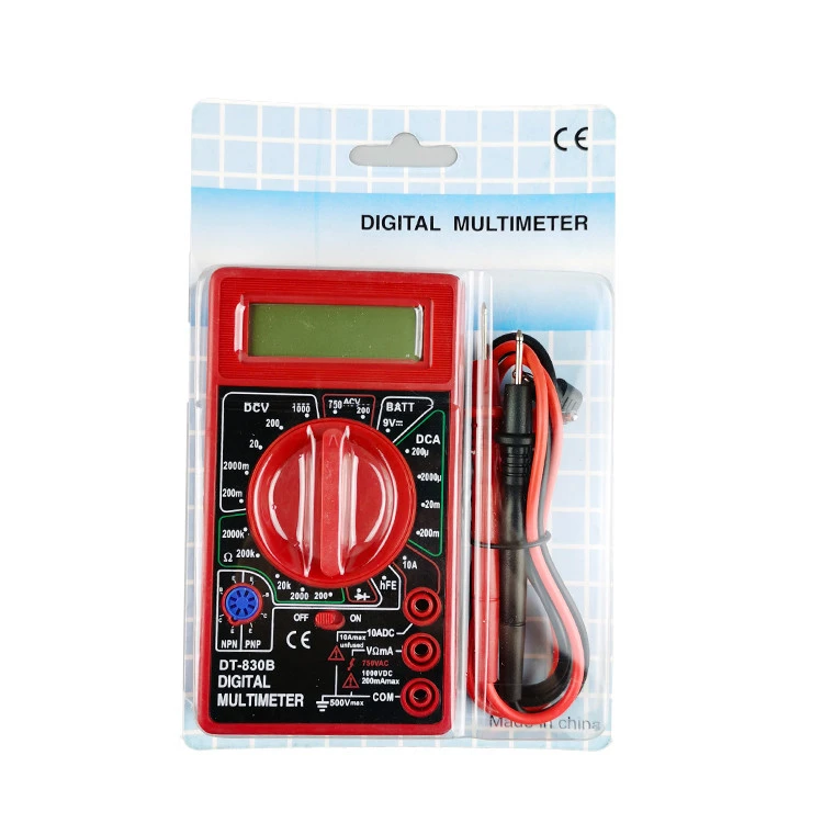 Measuring DC &amp; AC voltage DT830B Pocket multimeter Digital Multimeter Low price multimeter