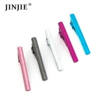 Men unique blank tie clip parts or multi-color tie bar accessories and silver tie pin