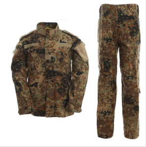 Men&#39;s Tactical Jacket and Pants Military Camo Hunting ACU Uniform Suit 2PC Set