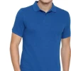 Mens Blue Stylish Custom Embroidered 100% Cotton Plus Size Mens Polo T-shirts From Bangladeh