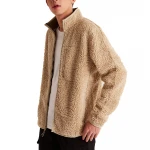 Mens OEM Custom Logo Polar Fleece Winter Jackets