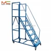 Metal heavy duty moving platform ladder