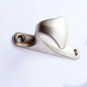 Metal Zinc Alloy Clothes Hangers Hook for Garments Display with Pearl nickel Debossed