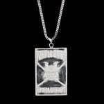 Miss Jewelry Big tag cz custom gold pendant, iced out cartoon pendants