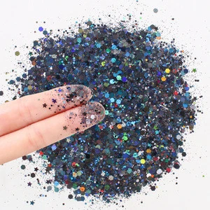 mix glitter Christmas chunky  Holographic Cosmetic Body Glitter for Face Body Nail Decoration laser Chunky Glitter Powder