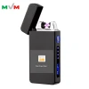 MLT227 LED Power Display USB Charging Pulse Lighter Double Arc Cigar Plasma Lighter Windproof Electronic Cigarette Lighter