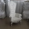 modern cheap commercial furniture luxury royal solid wood PU leather crystal king throne sofa