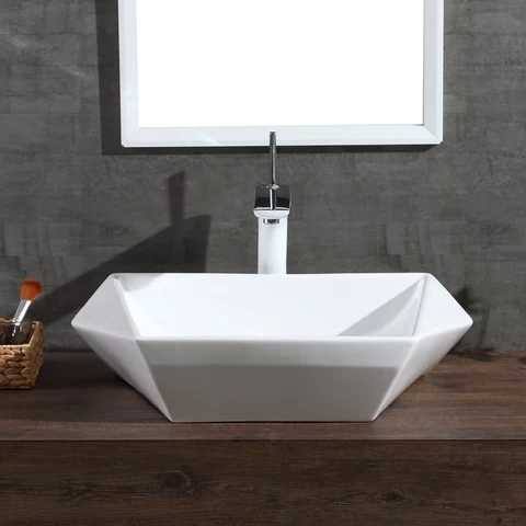 Modern Design Ceramic Sink Lavabo Ceramic Sanitary Ware Countertop Wash Basins Bathroom Sink for Hotel