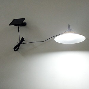 Modern Pendant Light LED Solar Power Garden Lights Waterproof Outdoor Chandeliers Lamp
