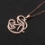 Import Mom Suckle Baby Pendant Charm Stainless Steel Chain Jewelry For Women mother Breast-feeding Necklace from China